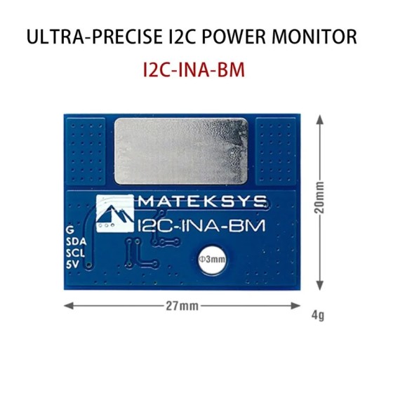 Original Matek Mateksys ULTRA-PRECISE I2C POWER MONITOR I2C-INA-BM for Drone Diy Parts